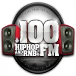 Logo da 100 Hip Hop and RNB.FM