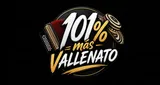 Logo da 101% Más Vallenato