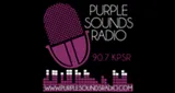 Logo da 107.5 KPSR Purple Sounds Radio