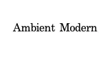 Logo da Ambient Modern