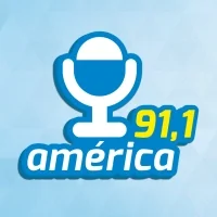 Logo da Radio América - 91.1 FM