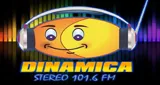 Logo da Dinámica Stereo 101.6 Fm
