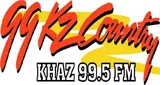 Logo da KHAZ 99.5 FM KZ Country