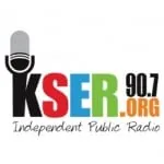 Logo da KSER 90.7 FM