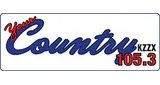 Logo da KZZX Your Country