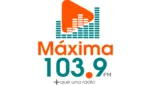 Logo da Maxima 103.9 + que una radio