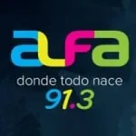 Logo da Radio Alfa 91.3 FM