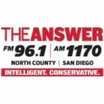 Logo da Radio KCBQ The Answer 1170 AM 96.1 FM