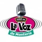 Logo da Radio La Voz de Montería 1080 AM