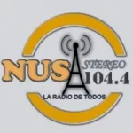 Logo da Radio Nus Stereo 104.4 FM