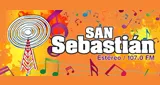 Logo da San Sebastián Estéreo 107.0 FM