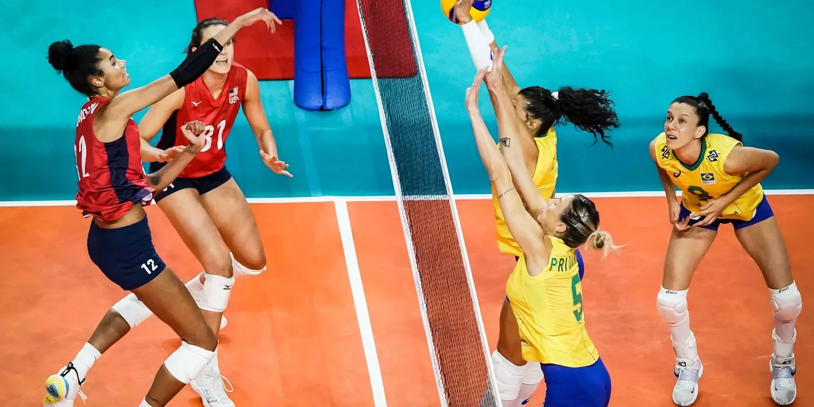 Brasil perde para os States Unidos por 3 a 0 no vôlei feminino