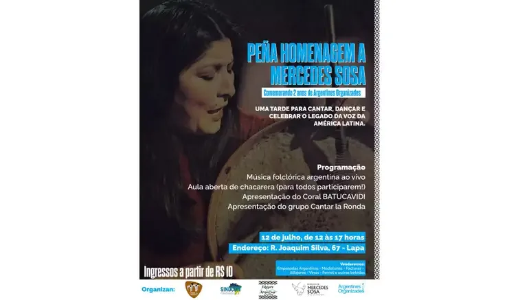 Mercedes Sosa: evento no Rio celebra legado da "Voz da América Latina"